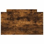 vidaXL Cadre de lit avec tiroirs chêne fumé 100x200 cm