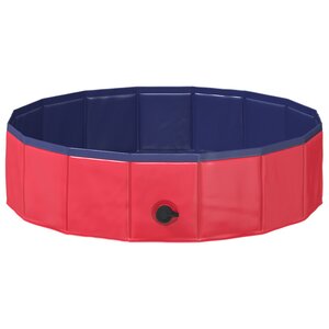 vidaXL Piscine pour enfants Rouge Ø 80 x 20 cm