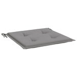 vidaXL Coussins de chaise jardin lot de 6 gris 50x50x3 cm tissu oxford