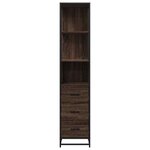 vidaXL Armoire de salle de bain chêne marron 35x37 5x166 cm
