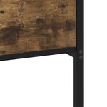 vidaXL Cadre de lit en métal sans matelas chêne fumé 160x200 cm