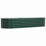 vidaXL Jardinière surélevée Vert 240 x 80 x 44 cm Acier