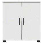 vidaXL Cabinet de salle de bain Blanc brillant 61 x 35 x 64 cm