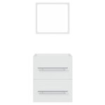 vidaXL Armoire de salle de bain avec miroir Blanc 41x38 5x48 cm