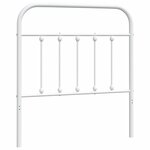 vidaXL Tête de lit métal blanc 80 cm