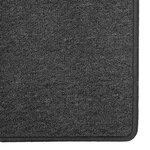 vidaXL Tapis Couloir Gris foncé 100 x 100 cm 100  Polypropylène
