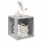 vidaXL Table d'appoint Gris béton 33x33x34 5 cm Bois d'ingénierie