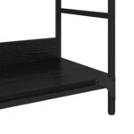 vidaXL Étagère Chêne noir 78.5 x 33 x 82 cm Bois d'ingénierie