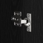 vidaXL Cabinet de salle de bain avec porte Chêne noir 40 x 30 x 100 cm