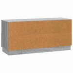 vidaXL Meuble TV Sonoma gris 102 x 34 5 x 47 cm Bois d'ingénierie