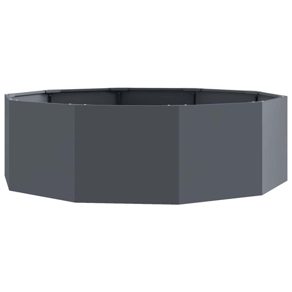 vidaXL Jardinière Anthracite 120 x 120 x 35 cm Acier