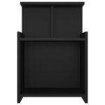 vidaXL Tables de chevet 2 Pièces Noir 40x35x60 cm Aggloméré
