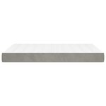 vidaXL Matelas de lit à ressorts ensachés Gris clair 140x200x20 cm