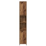 vidaXL Armoire salle de bain vieux bois 30x30x183 5 cm bois ingénierie