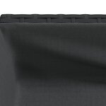 vidaXL Jardinière avec étagère noir résine tressée