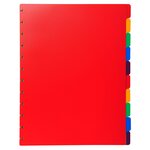 Intercalaires Polypropylènes Couleurs 10 Positions Pour Porte-vues À Anneaux - Couleurs Assorties - X 10 - Exacompta