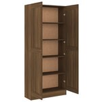 vidaXL Armoire à livres Chêne marron 82 5x30 5x185 5cm Bois ingénierie