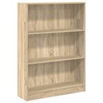 vidaXL Bibliothèque chêne sonoma 80x24x109 cm bois d'ingénierie