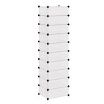 vidaXL Armoire à chaussures avec 10 compartiments Blanc