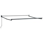 vidaXL Auvent rétractable Anthracite 3 5 x 2 m