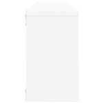 vidaXL Étagères cube murales 4Pièces Blanc 80x15x26 5cm bois d'ingénierie
