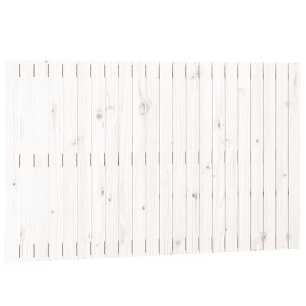 vidaXL Tête de lit murale Blanc 140x3x90 cm Bois massif de pin