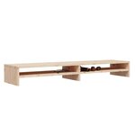 vidaXL Support de moniteur 100x24x13 cm Bois de pin solide