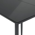 vidaXL Ensemble à manger de jardin avec coussins 3 Pièces Noir