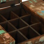 vidaXL Coiffeuses pour Chambre Multicolore Bois massif de récupération