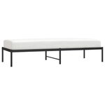 vidaXL Cadre de lit métal sans matelas noir 75x190 cm