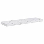 vidaXL Étagère Murale Marbre blanc 80 x 23 5 x 4 cm Bois d'ingénierie