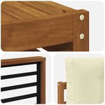 vidaXL Ensemble de canapés d'extérieur 6 pc Naturel et Crème
