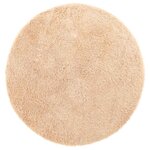 vidaXL Tapis shaggy à poils longs NAVARRA beige 120x120 cm polyester