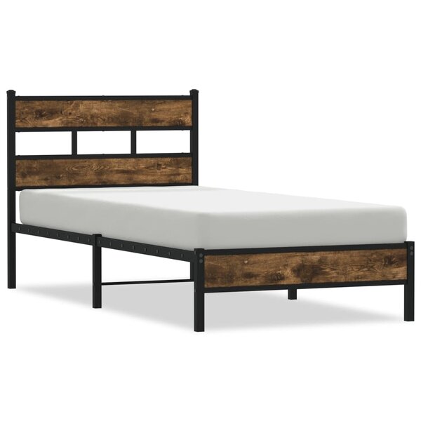 vidaXL Cadre de lit sans matelas avec tête de lit 80x200 cm