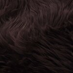 vidaXL Tapis en peau de mouton 60 x 180 cm Marron
