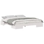 vidaXL Cadre de lit Blanc 200 x 200 cm