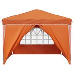 vidaXL Tente de fête pop-up 288 x 288 x 245 cm Orange Tissu Oxford