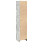 vidaXL Buffet haut gris béton 37 5x35x180 cm bois d'ingénierie