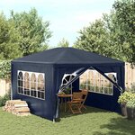 vidaXL Tente de réception 3x4 m Bleu