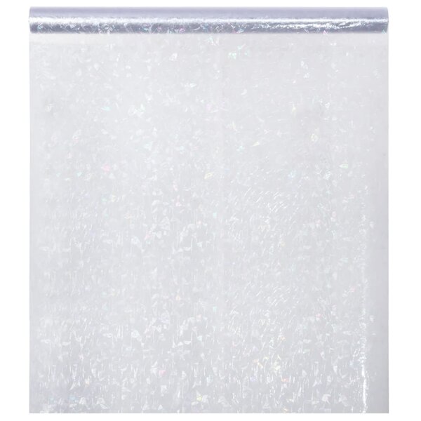 vidaXL Film pour fenêtre dépoli motif arc-en-ciel 3D 90x2000 cm PVC