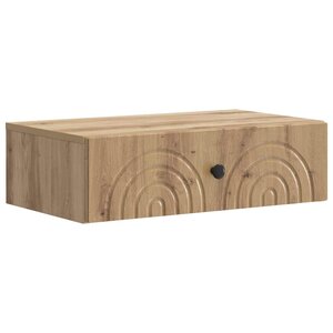 vidaXL Table d'appoint murale 59 x 34 5 x 17 cm Bois d'ingénierie