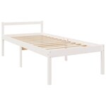 vidaXL Lit pour personne âgée sans matelas blanc 90x190 cm