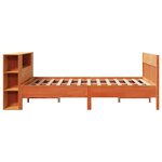 vidaXL Lit bibliothèque sans matelas cire marron 150x200 cm pin massif