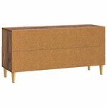vidaXL Meuble TV 102 x 34 5 x 50 cm Bois ancien Bois d'ingénierie