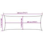vidaXL Voile d'ombrage 160 g/m² Vert foncé 2x4 5 m PEHD