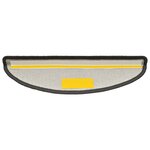 vidaXL Tapis d'escalier 20 pièces 56 x 17 x 3 cm Gris foncé Demi-rond