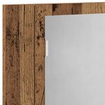 vidaXL Armoire à miroir LED vieux bois 60x12x45 cm bois d'ingénierie