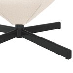 vidaXL Fauteuil œuf Crème 63 x 73 x 90 cm tissu