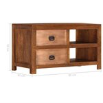 vidaXL Table basse avec 2 tiroirs 90x40x50 cm bois solide de manguier