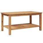 vidaXL Table basse Marron 90 x 50 x 45 cm Bois de teck solide